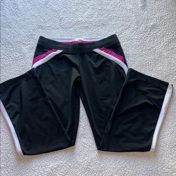 Nike Women's Black Joggers with Pink and White Stripes - Picture 6 of 12